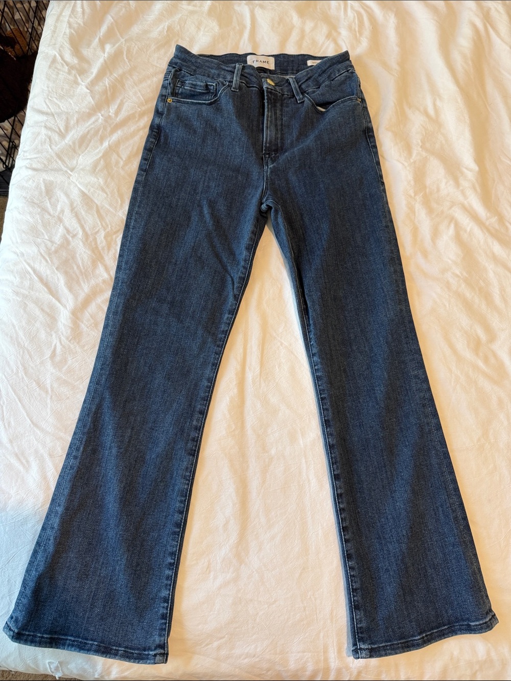 Frame Denim Dark Blue Flare Jeans